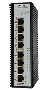 Новые промышленные коммутаторы Lantech IPGS-0008B с 8 гигабитными PoE портами
